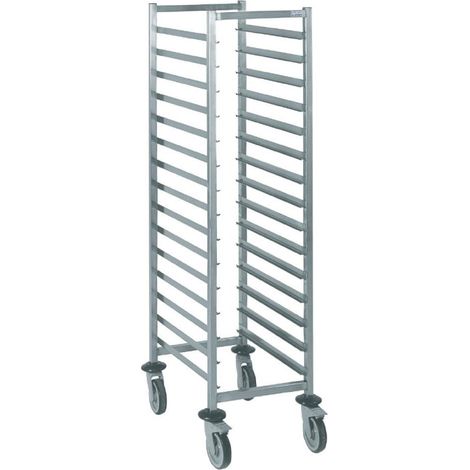 Chariot à glissières soudé GN 1/1 15 niveaux - 455 x 655 x 1490 mm - TOURNUS (1/3)