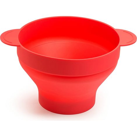 Bol à popcorn en silicone pour micro-ondes, saladier pliable réutilisable pour pop-corn maison (1/3)