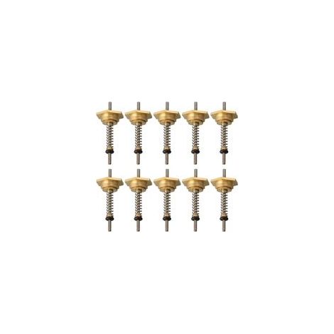 Lot de 10 cosses de connexion d'eau pour chaudière à gaz 12 mm pour chauffe-eau, assemblage de vanne de liaison en cuivre (12 mm) (1/4)