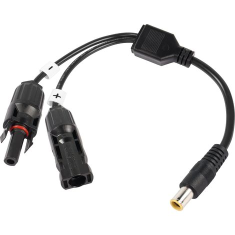 Panneau Solaire vers câble Court de 8 mm, connecteur de Panneau Solaire 14 AWG vers câble Adaptateur DC 7909 (0,3 m/1 Pied) (1/5)