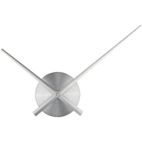 Aiguilles d'horloge 3D - DIY - Aiguilles de grande horloge murale 3D - Home Art Décor. Horloge à quartz. Accessoires (argent) (1/5)