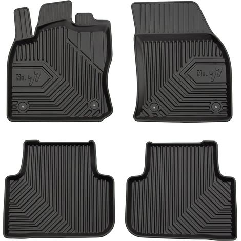 Tapis de Sol de Voiture pour VW Tiguan II 2016-2024 TPE Antidérapant Noir 4Pcs (1/5)