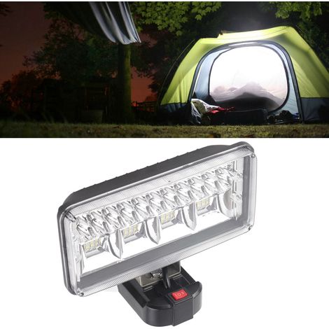 Lampe de travail 216W 11200LM, éclairage LED haute luminosité pour batteries BL1840, lampe de travail/spot LED d'extérieur, compatible avec les batteries lithium-ion Makita 18V BL1815, BL1850, BL1830,
