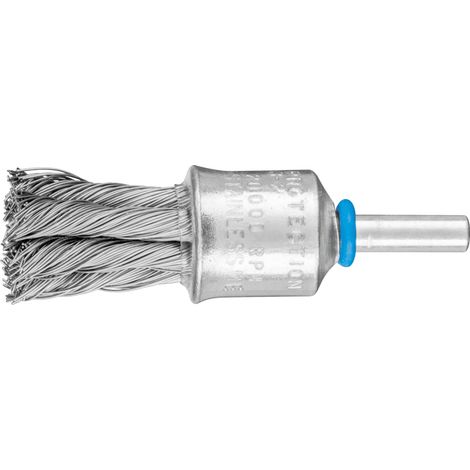 PFERD TOOLS POS Pinselbürste mit Kunststoffschutz gezopft PBG Ø19 mm Schaft-Ø6 mm Edelstahl-Draht-Ø0,35 (1/3)