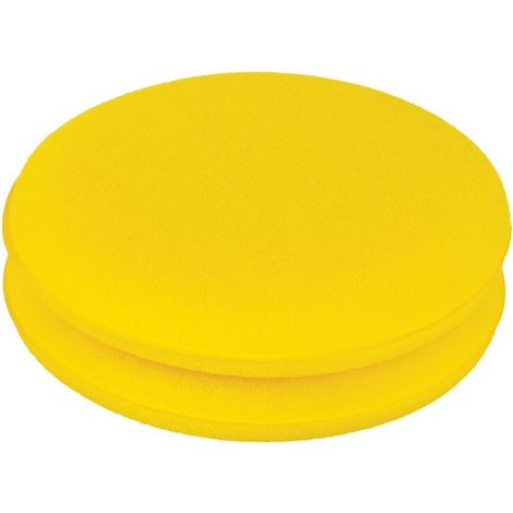 Esponja Oxford supersuave para pulir pintura, color amarillo.