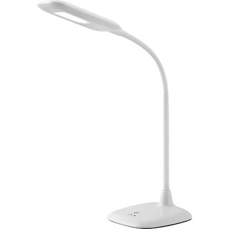 BRILLIANT Lampe Nele LED Tischleuchte Touchdimmer weiß 1x 5W LED integriert (SMD), (300lm, 6000K) Mit 3-Stufen-Touchdimmer