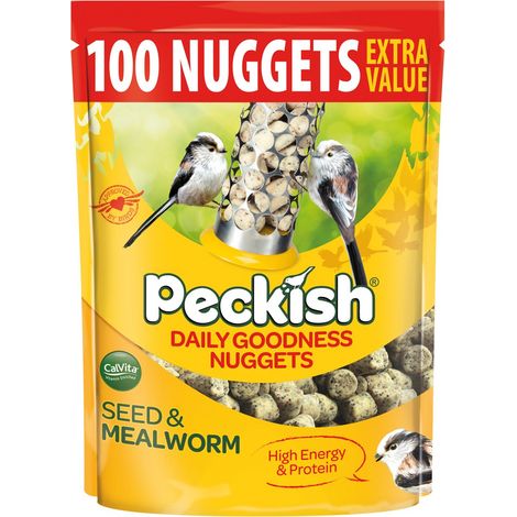 Peckish 2kg Extra Goodness Nuggets Food Wild Bird No Mess High Energy 100 Nugget (1/5)