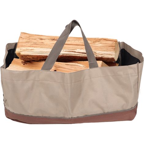 Sac de transport portable grande capacité en tissu Oxford pour bûches, brindilles et branches (1/5)