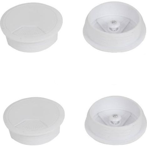 4 pz passacavo scrivania tappo passacavi tavolo mm 60 bianco passa cavi computer