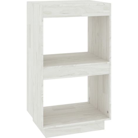 Maison Exclusive - Libreria Bianca 40x35x71 cm in Legno Massello di Pino
