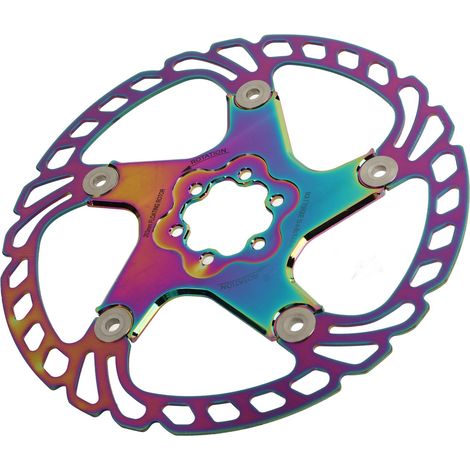 Disque de frein flottant haute dureté pour VTT, 6 clous colorés, en acier inoxydable, 203 mm (1/5)