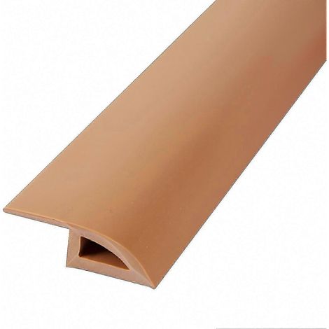 Universelle, rutschfeste Türschwelle aus wasserdichtem PVC, 10/15 mm breite Übergangsleiste, selbstklebend und zuschneidbar, abriebfest, für den Übergang von Teppich zu Fliesen. (1/5)