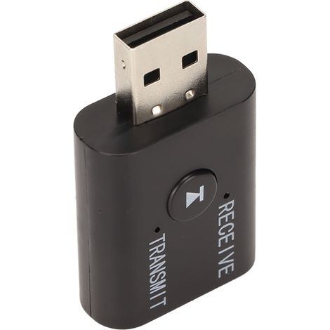 Émetteur-récepteur Bluetooth USB 2 en 1, adaptateur Bluetooth sans fil portable 3,5 mm pour chaîne hi-fi, TV, PC, haut-parleurs de voiture (1/4)