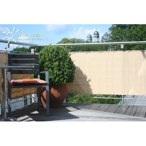 Balkonumrandung 90 x 300 cm - Farbe sisal (1/5)