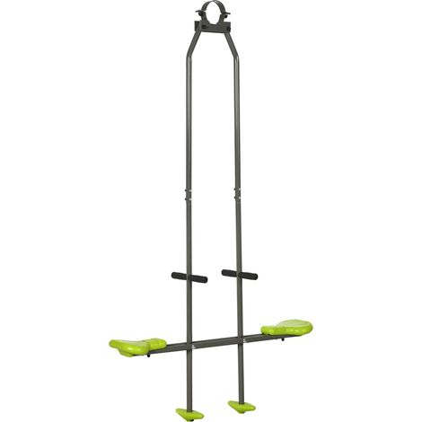 Balançoire antidérapante Irovami pour enfants, en acier et plastique, pour véranda - 3 à 6 ans, 97,5 x 23 x 170 cm, verte (1/5)