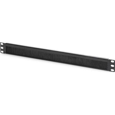 1 Panneau De Passage Câble 1U 19 Pouces Brosse Acier Noir Pour Armoire Réseau (1/5)