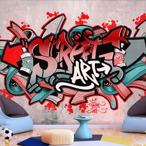 Fotomurale adesivo - Street Classic (Red) - 392x280
