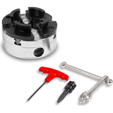 Mandrino 4 griffe Ø100mm autocentrante filetto M33x3,5 tornio – EBERTH