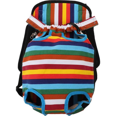 1 Stück Welpentasche, Reisetasche, Handtasche, kleines Hundegeschirr, gestreift (1/5)