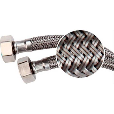 Latiguillo Polímero CGS H 3/8 - H 3/8 - FLEXITUB  Medidas  Accesorios Fontanería: 15 cm