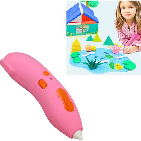 Stylo d'impression 3D pour prévenir la myopie - Sécurité basse température, outil créatif scientifique et éducatif pour les élèves, gribouillages et peintures, rose vif (1/5)