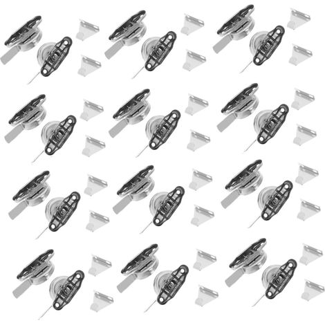 12ensembles Cadenas Anti-vol Acier Inoxydable De Verrous Croissants Pour Fenêtres Et Portes Accessoire Et Facile à Installer Pour Maison Et Commerce