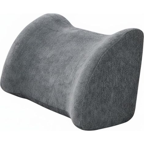Chenille Sofa Cushion, Lumbar Support Pillow, Back and Head Support, Soft, Wear-Resistant Fabric, Elastic Foam, Back Support, Dark Grey, 50cm (1/5)