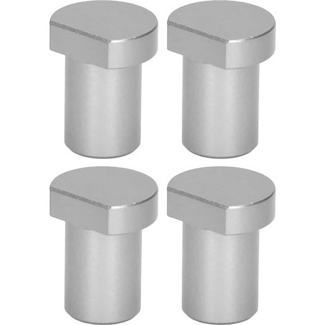 Blocs de limite de bureau pour menuiserie, butées de frein à chevilles multifonctions pour établi de travail du bois, diamètre de 20 mm (argent) (1/5)