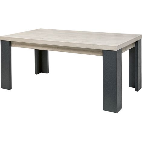 HERACLES - Table Rectangulaire 180cm Imitation Bois (1/5)