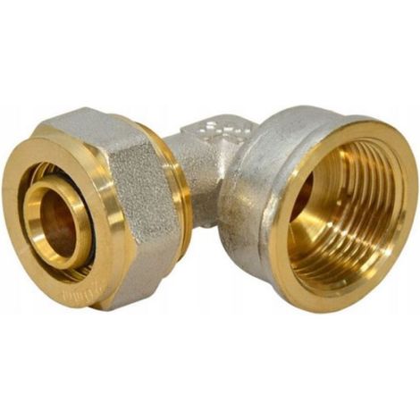 Coude - PEX-AL-PEX - Laiton - 32 mm - Pour Tuyaux Multicouches - 1 Pièce (1/2)