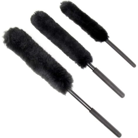 Brosses de nettoyage pour roues de véhicules Paquet de 3 Outils de nettoyage de jantes en alliage Ensemble de brosses anti-rayures