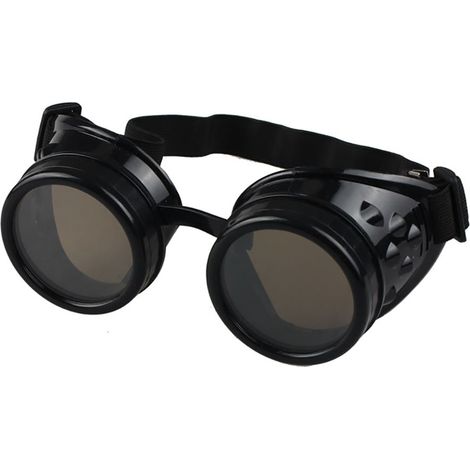 Lunettes de sécurité de style steampunk gothique en métal lourd pour soudeurs. (1/5)