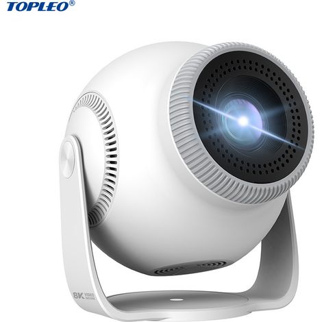 Vidéoprojecteur Portable 4K Compatible Android 14, Mini Projecteur Home Cinéma Haute Luminosité, USB/HDMI, Grand Écran Jusqu’à 200 Pouces, Mise au Point Manuelle, 40W, pour Maison, Chambre, Bureau et (1/5)