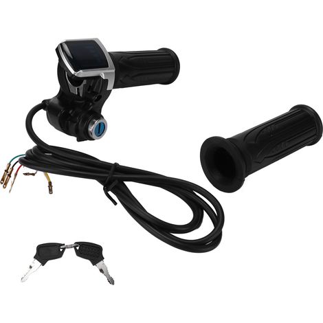 Mando de control de media vuelta de 24 V con indicador LED y 2 llaves para bicicleta/scooter eléctrico.