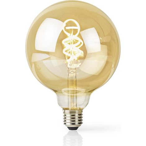 Ampoule LED à filament blanc chaud à froid - E27 - G125 - 5,5 W - 150 lm - Sphérique - Look classique - Facile à installer - Contrôlez la luminosité et la température de couleur avec l'application. (1/5)