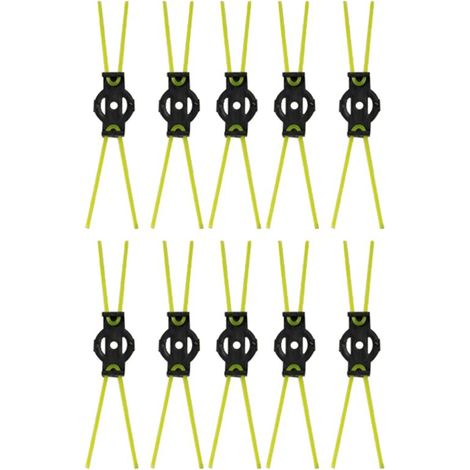 10 Pièces Tondeuse à Corde de Coupe Têtes Brosse Désherbage Enlevant la Mousse Sans Rouille Résistante L'Usure Général (1/4)