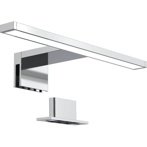 Spiegelleuchte - 5W, 550lm, LED, 2 in 1 Montage, 30cm, neutralweiß, chrom