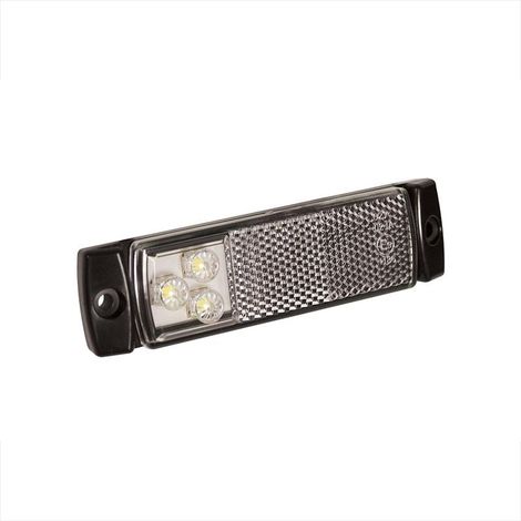 Luce di posizione anteriore 1224v led bianco 126x30mm (1/4)