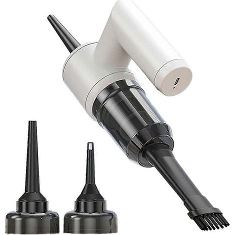 4-in-1 Akku-Autostaubsauger, Schnellladefunktion, starke Saugkraft, Gebläse, Haushaltsstaubsauger, weiß (1/5)