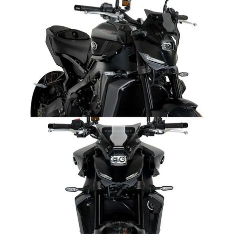 Applicable to 24 Yamaha MT-09 SP motorcycles: front racing windshield deflector (1/4)