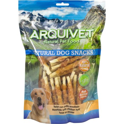 ARQUIVET Twist con pollo - 13 cm / 1 Kg - Snack 100% naturali per cani - prelibatezze per cani - Prodotto leggero - Molto ricco di sostanze nutritive (1/5)