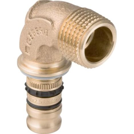Geberit Mepla Raccordo a gomito di transizione a 90° con filetto esterno, DN 15 / 20, dø 20 mm, 602.253.00.5