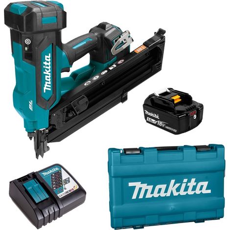 Makita DBN900ZK 18v LXT Brushless 90mm Gasless Framing Nailer + Case + 5.0Ah Kit (1/5)