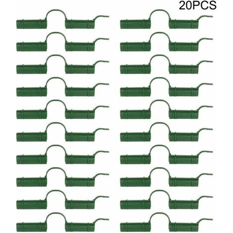 20 Pack Greenhouse Clips - Greenhouse Pole Clips - Fastening Tool - Garden Tarps - Sun Shade. 1.1cm (1/5)