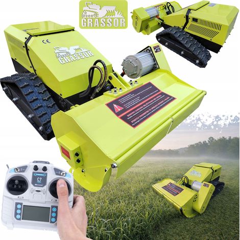 Grassor AgroForce 800E-10 – Rasaerba Mulching Telecomandato Elettrico 80 cm 3000W Batteria 8 kWh