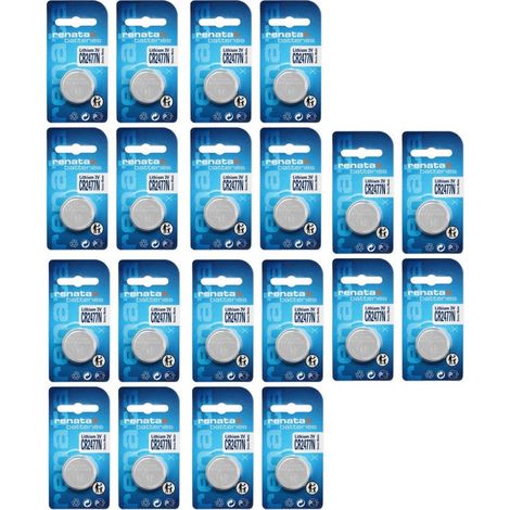 .20 piles Renata CR 2477N lithium 950 mAh 3 V.