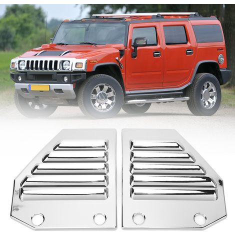 Das Lüftungsgitter ist galvanisiert mit einer glänzenden Oberfläche und ist für den Hummer H2 2003-2009 (OC11599) geeignet. (1/5)
