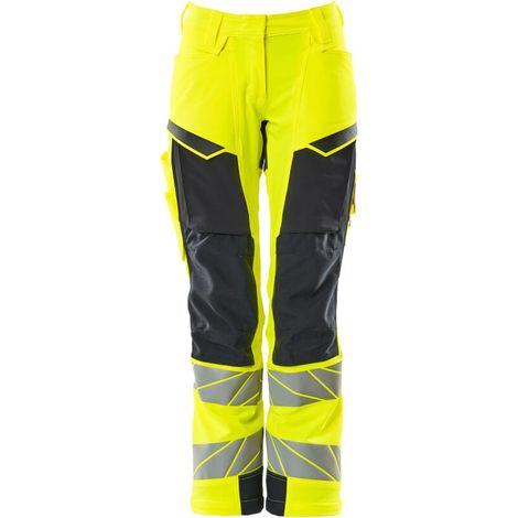 Mascot Damen-Hose mit Knietaschen 19078-511-17010 Gr. 82C56 hi-vis gelb/schwarzblau (1/4)