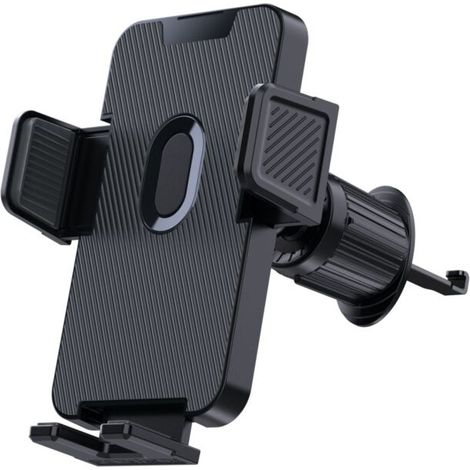 1pc Black Car Phone Holder 360 Degree Rotatable Car Phone Holder for Car Air Vent Car GPS Holder for iPhone Android Smartphone (Black) (1/3)