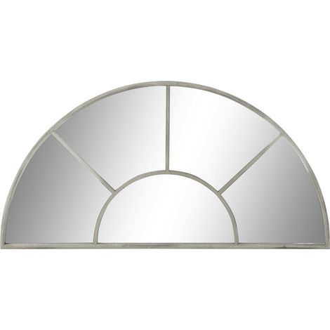 Miroir esprit fenêtre design gris vieilli élégant - Gris vieilli chic (1/4)